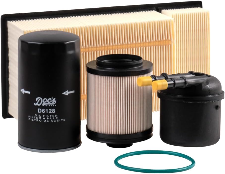 Doc's Diesel Filter Set DFD4615+D6128+DPA6109 | Compatible with Ford 6.7L Powerstroke F250, F350, F450, F550 2011-2016 | Replaces FD4615, FL2051, FA1902