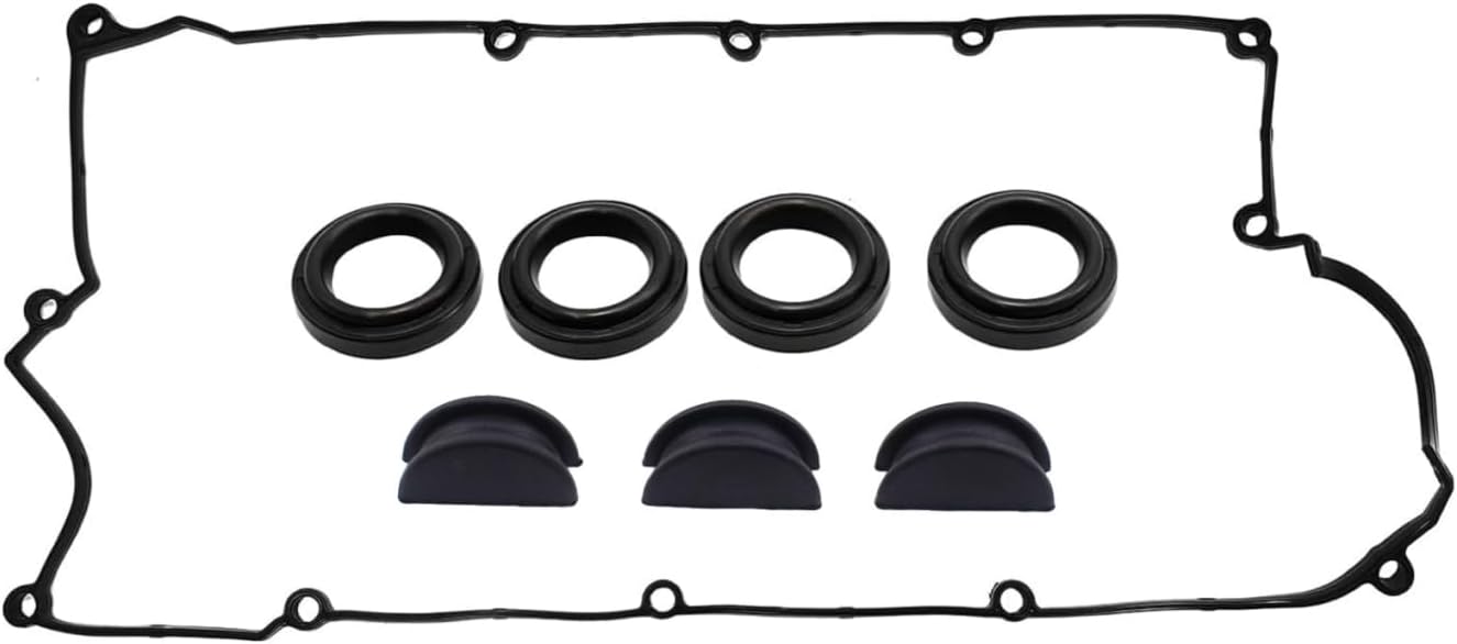 NewYall Engine Valve Cover Gasket Set for Hyundai for Kia Elantra 2003-2012 Tiburon 2003-2008 Tucson Spectra5 2005-2009 Spectra 2004-2009 Sportage 2005-2010 2.0L with Spark Plug Seals