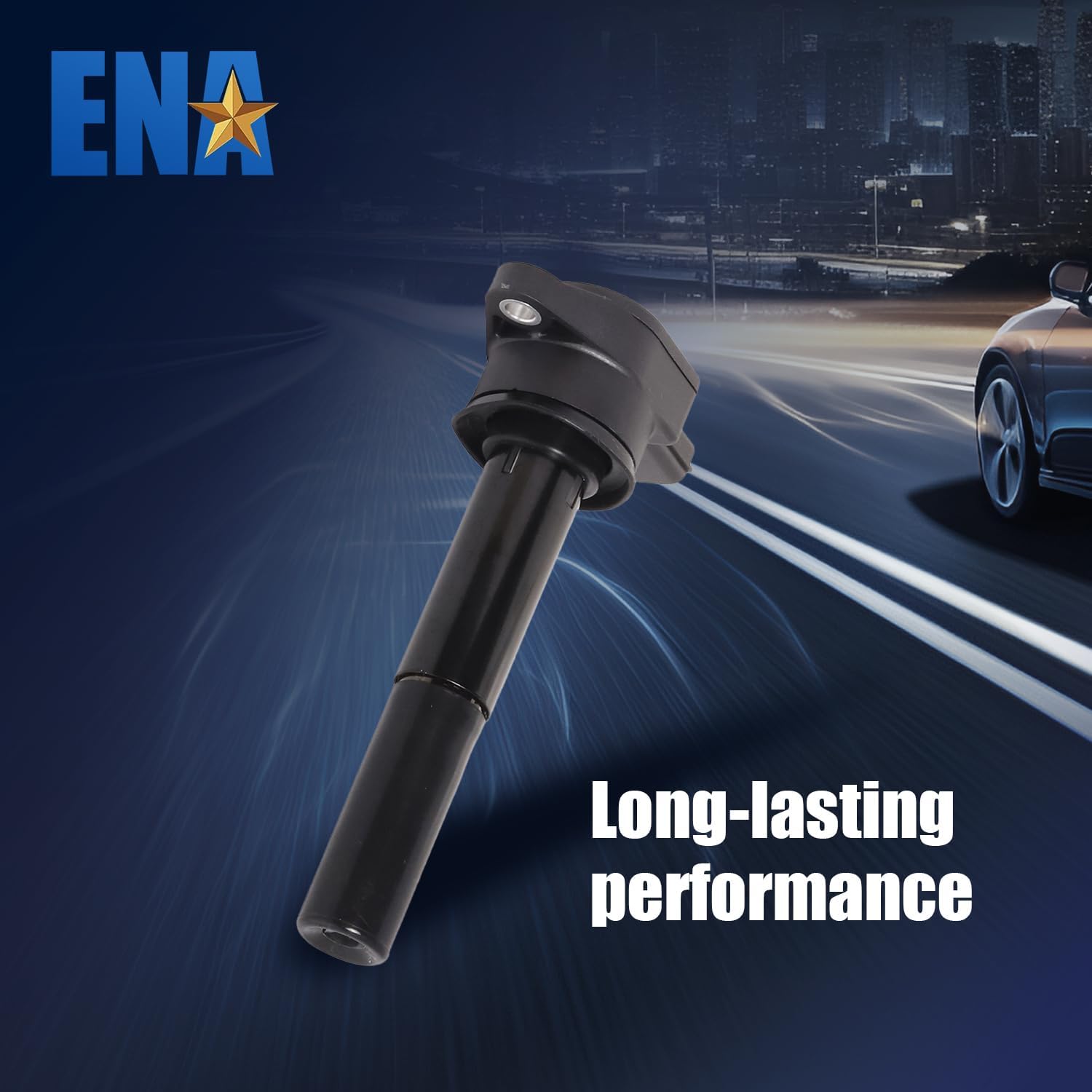 ENA Ignition Coil Pack and Platinum Spark Plug Set of 6 Compatible with Mitsubishi 2004 2005 2006 2007 2008 Endeavor and 2004 Galant V6 3.8L Replacement for C1505 UF481