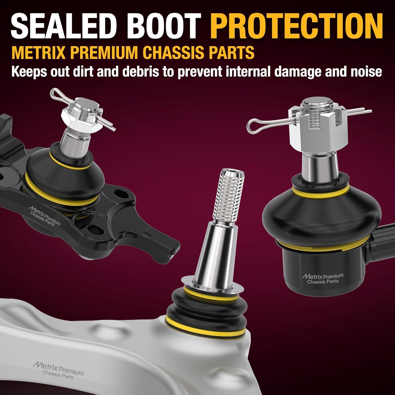 Metrix Premium Chassis Parts - 4 PC L/R Front Sway Bar Stabilizer End Link & Front Stabilizer Bar Bushing Kit Fits 07-10 Kia Magentis, 07-12 Rondo, 06-10 Optima, 07-10 Hyundai Elantra K750032 K200904